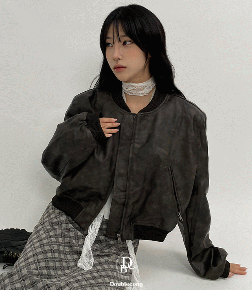 [바로배송/md pick]긱시 빈티지 레더 자켓